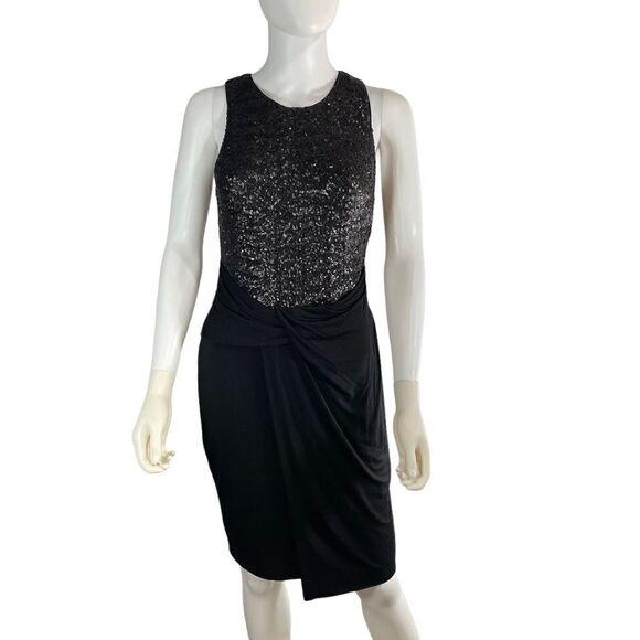 Bailey 44 Sleeveless Cocktail Bodycon Sequin Party Event Dress Black Small - Picture 1 of 9